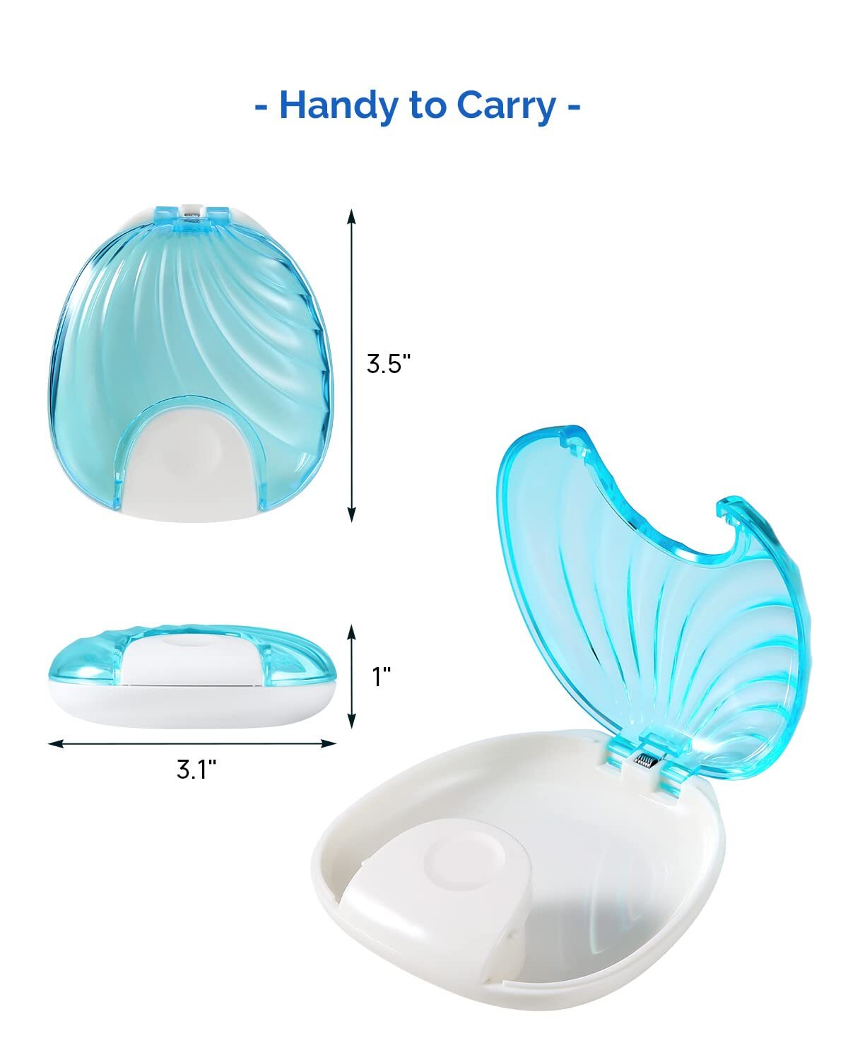 JMU Dental Orthodontic Retainer Boxes Mouth Guard Containers Denture Case