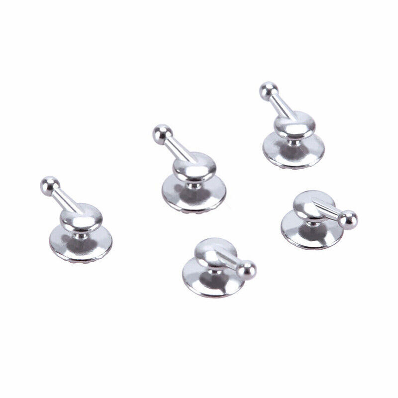 10 Pcs/Pack Dental Orthodontic Bondable Lingual Buttons MIM w/ Hook Round Base
