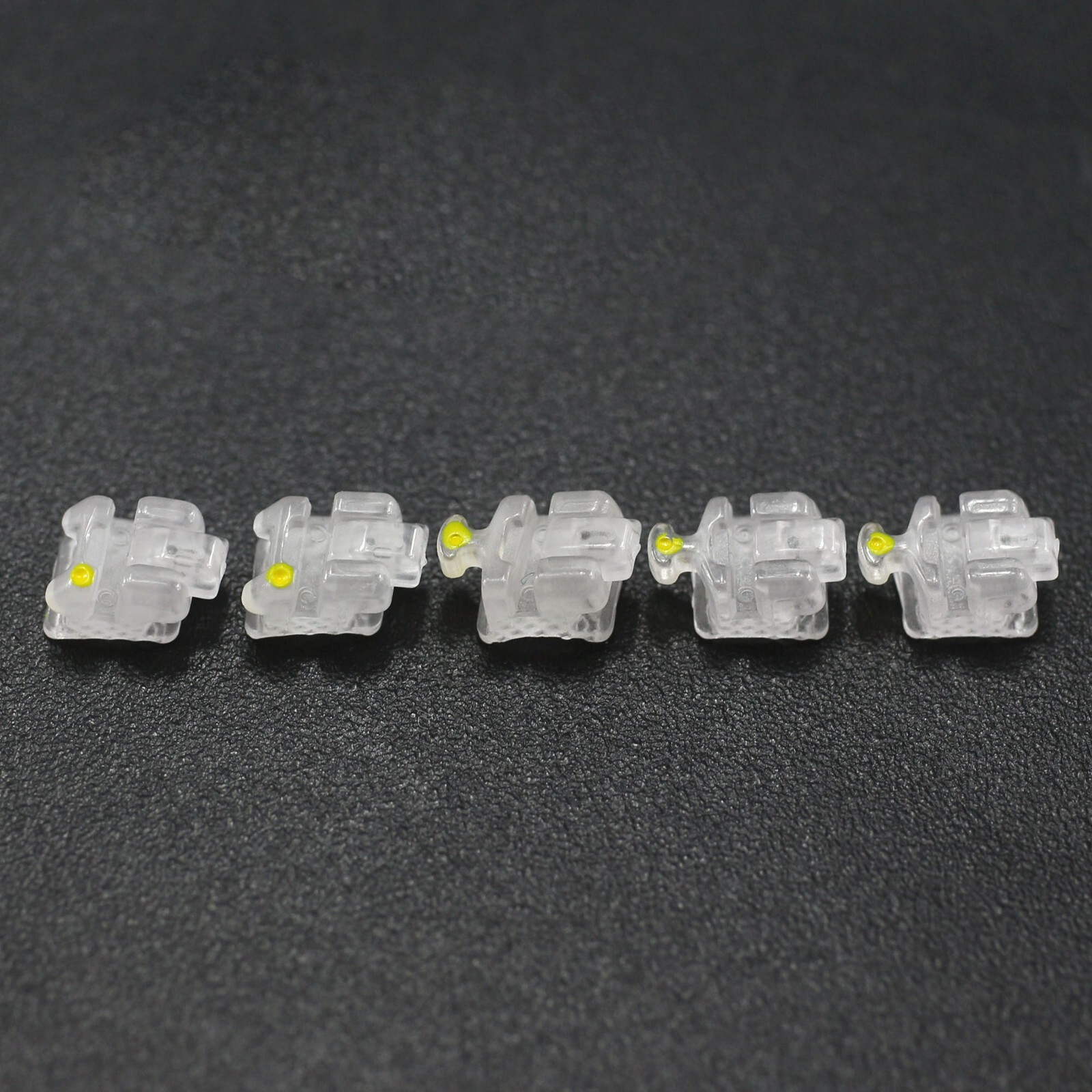 Orthodontic Self-Ligating Brackets Ceramic Braces Clear Roth MBT 022 Damon C 5-5