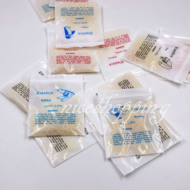 10 Packs /1000 Pcs Dental Orthodontic Rubber Bands Elastic Brace 15 Size Choice