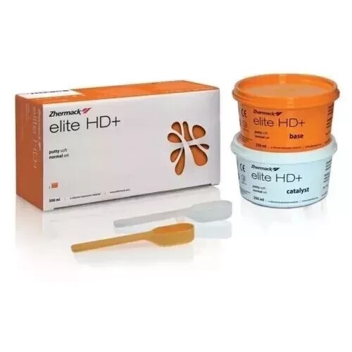 Zhermack Elite Hd+ Putty Soft Normal Set 2 x 250ML Free II Ship