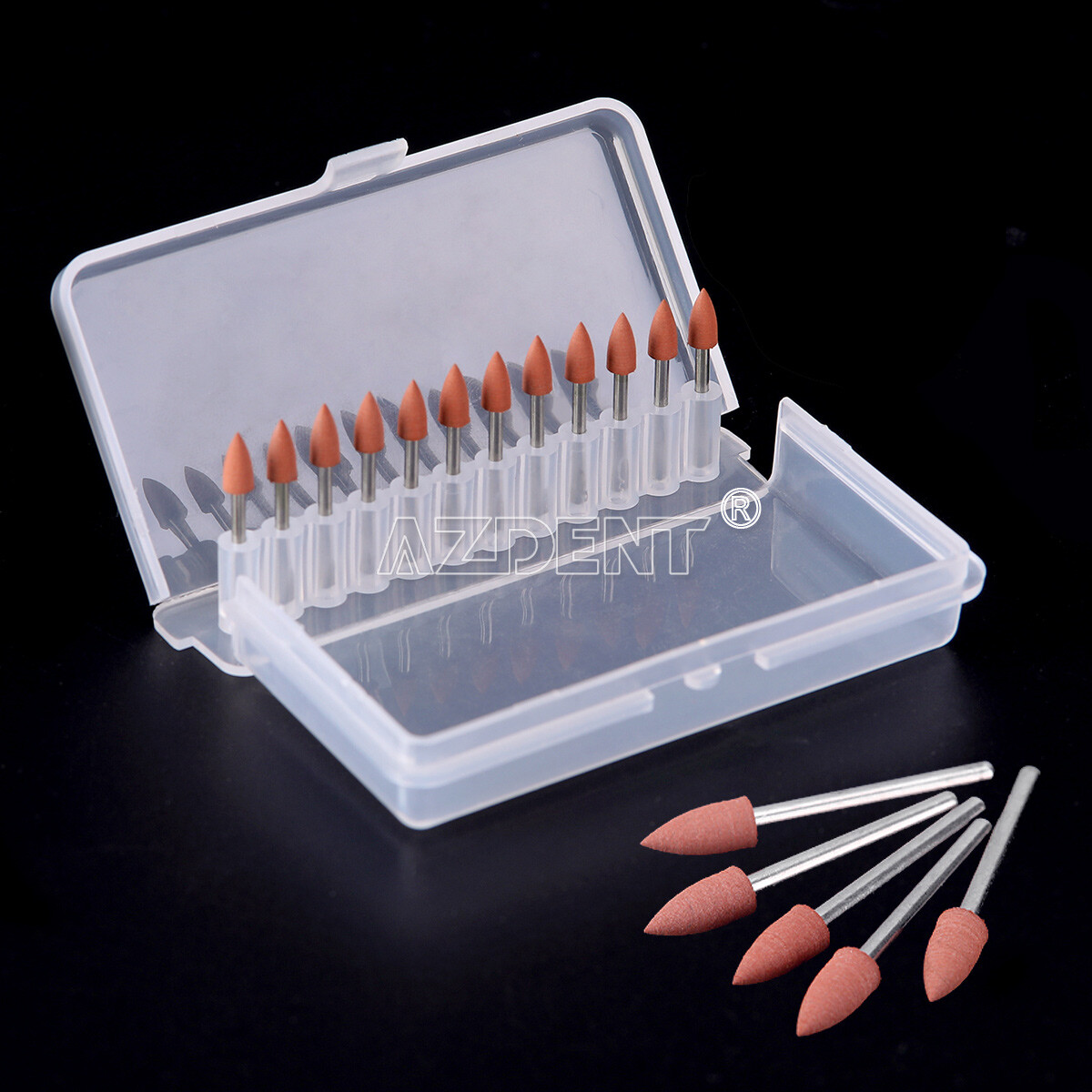 5 Packs Dental Brownie Mini Points Polishers Burs FG 0413 FG 1.6mm High Speed