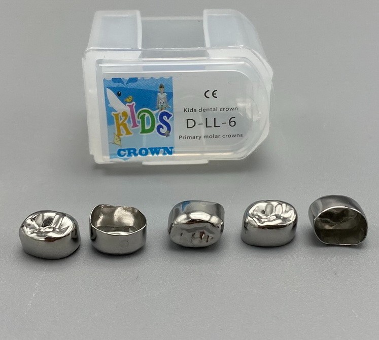 48Size Dental Kids Crown Stainless Steel Primary Molar Crowns Metal Pediatric