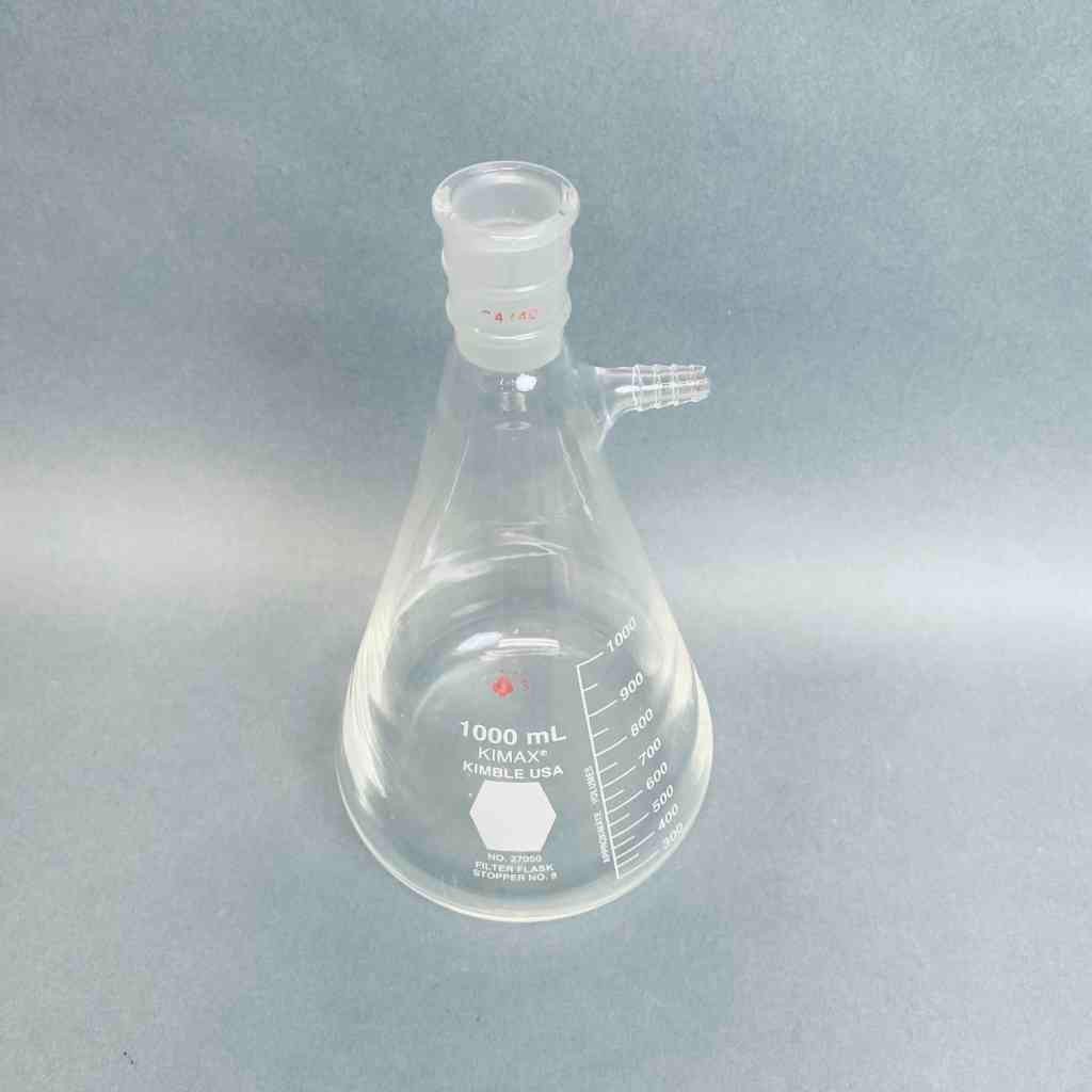 Kimble Kimax Filter Flask 1000 ml Heavy Wall Erlenmeyer 24/40 Joint