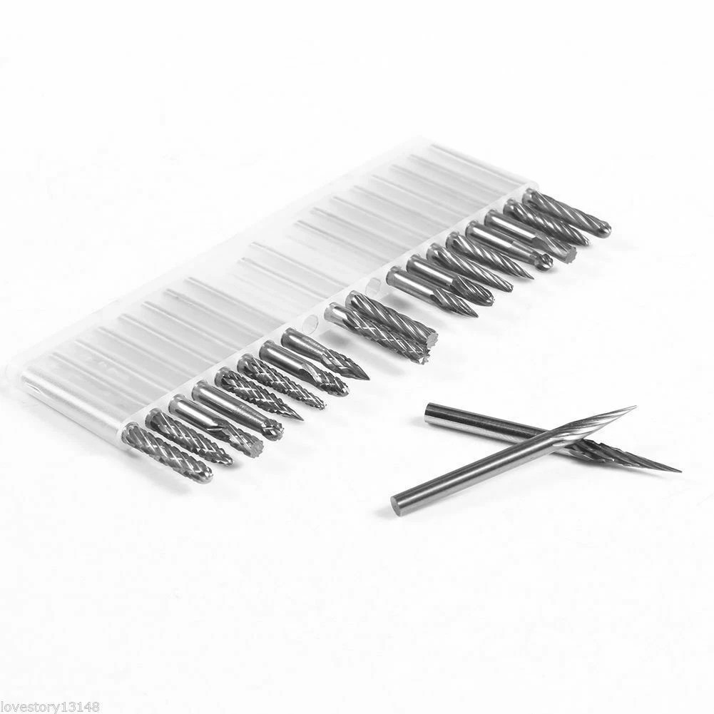 20 Pcs/Pack Lab Dental Tungsten Carbide Rotary Burr Rotary Tool Milling Drill