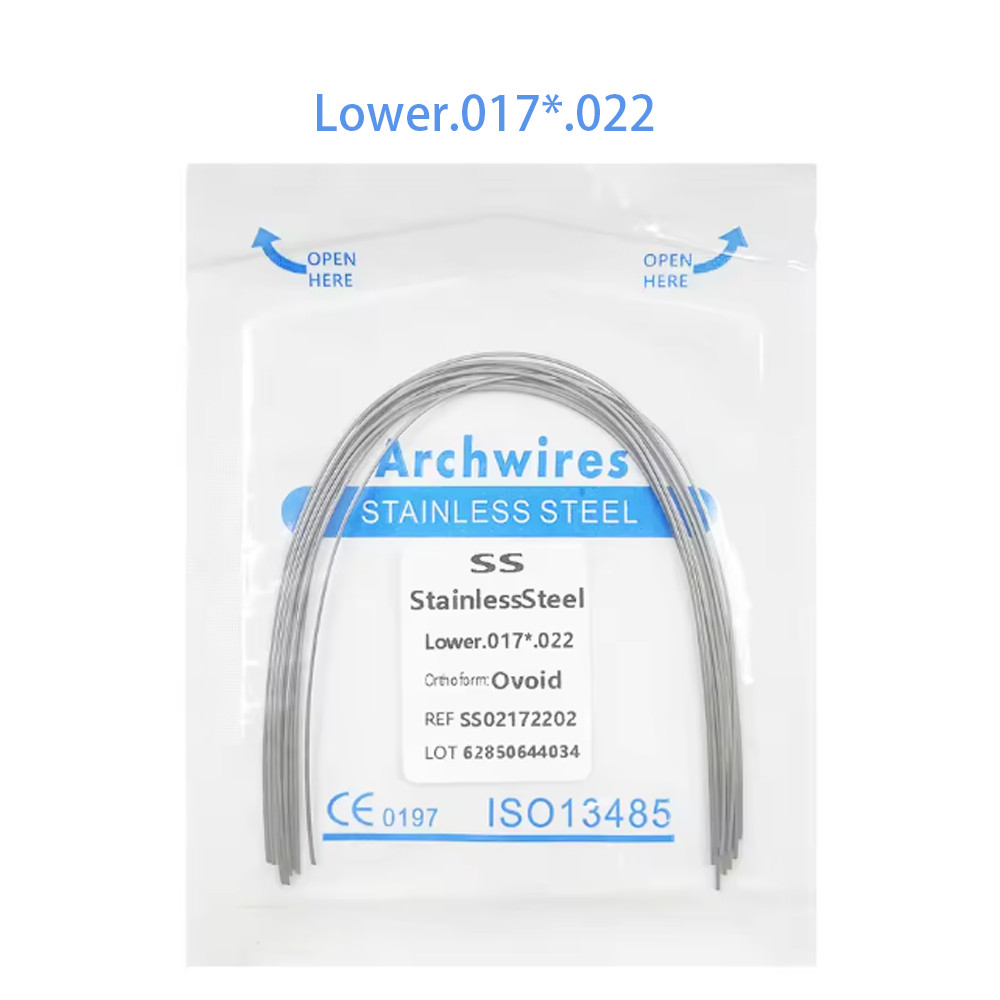 Dental Orthodontic Stainless Steel Wire Rectangular Arch Wires Ovoid 10pcs/pack