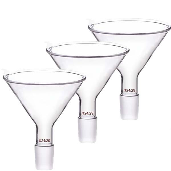 50mm-150mm Glass Funnel with Standard Joint Transparent Laboratory Glassware