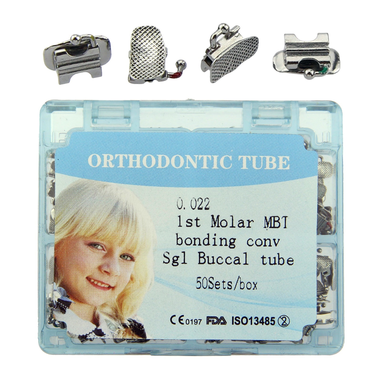 Dental Orthodontic 1st Molar Buccal Tubes Convertible Roth MBT 0.022 Bondable