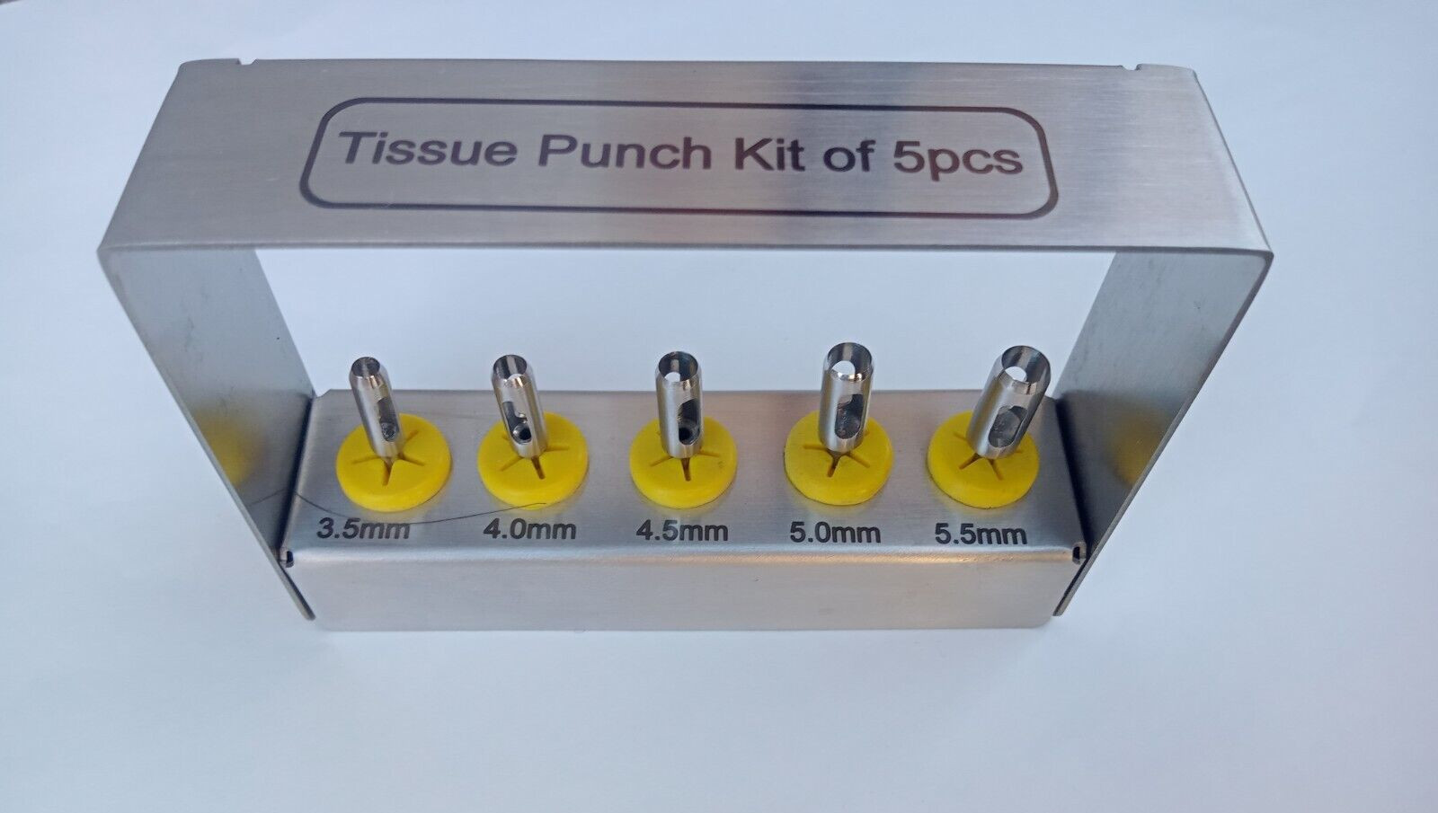 5 Pcs Dental Implant Tissue Punch Kit set Surgical Surgery With Box Holder CE