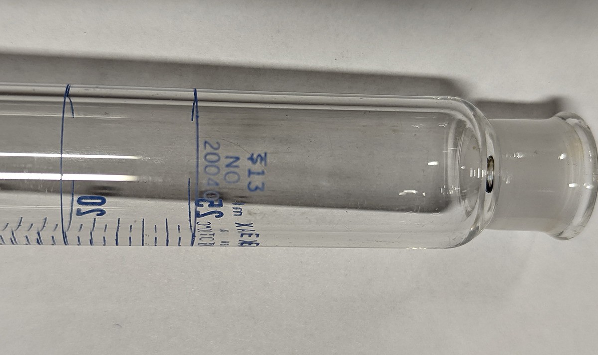 Kimble EXAX 25mL Graduated Mixing Cylinder Calibrated TC, ST13 – 20040