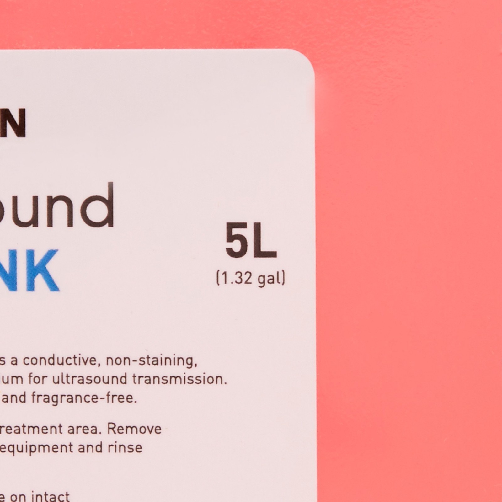 McKesson Ultrasound Gel 5 Liter (1.32 gal) Cubitainer, Pink, 4962