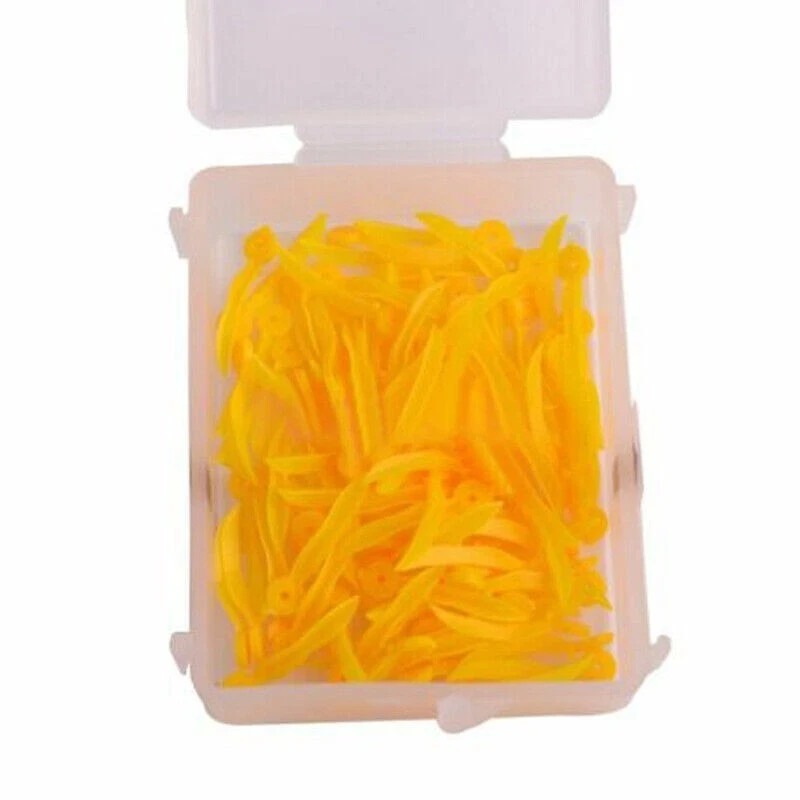 100 Pcs/Box Disposable Dental Dentistry Plastic Wedge With Holes Refill Wedges