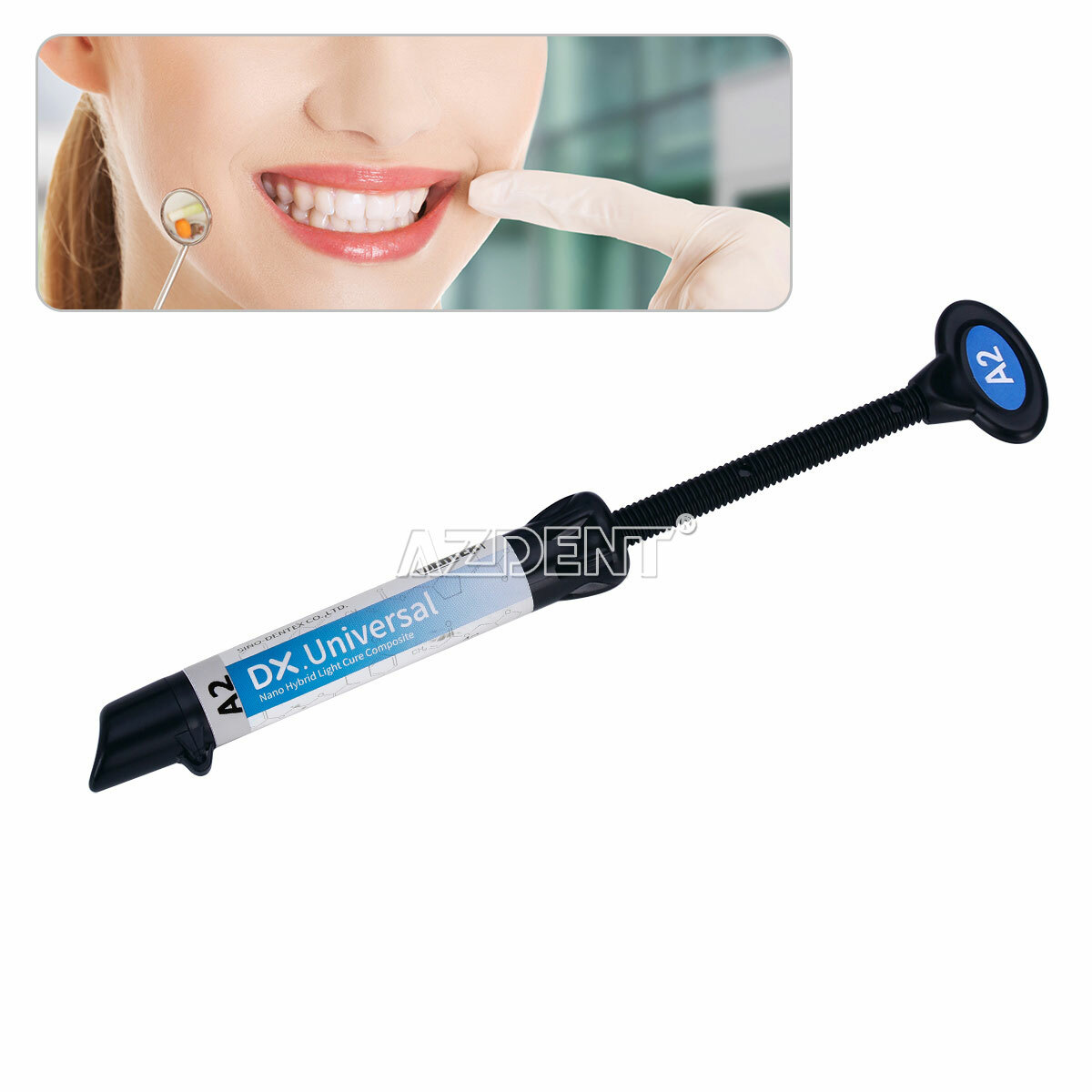 Dentex Dental Composite Light Cure Universal Resin /Acid Etching Gel 37%/Bonding