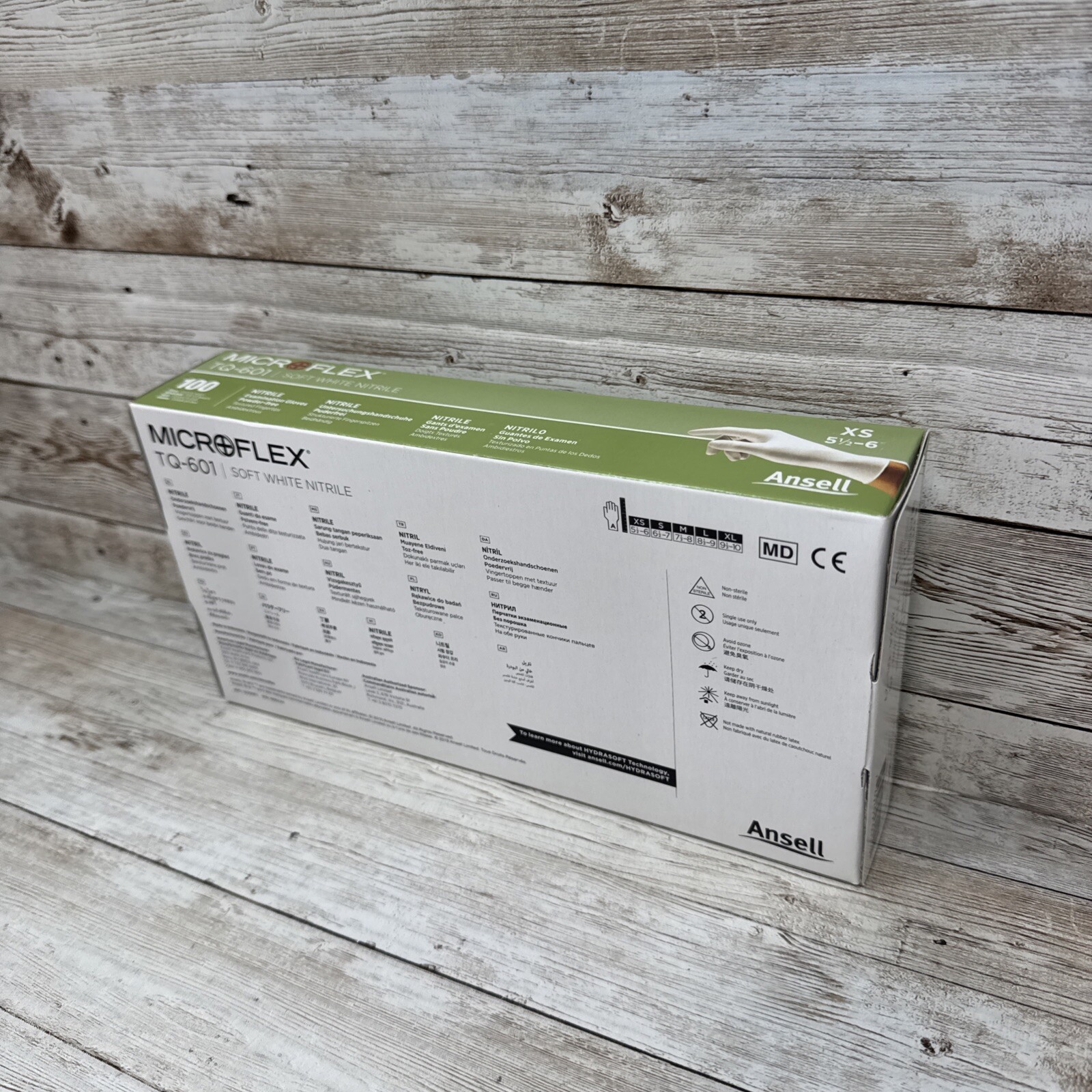 MicroFlex Soft White Nitrile Exam Size: X-Small TQ-601-XS *10-BOX CASE*See Date*