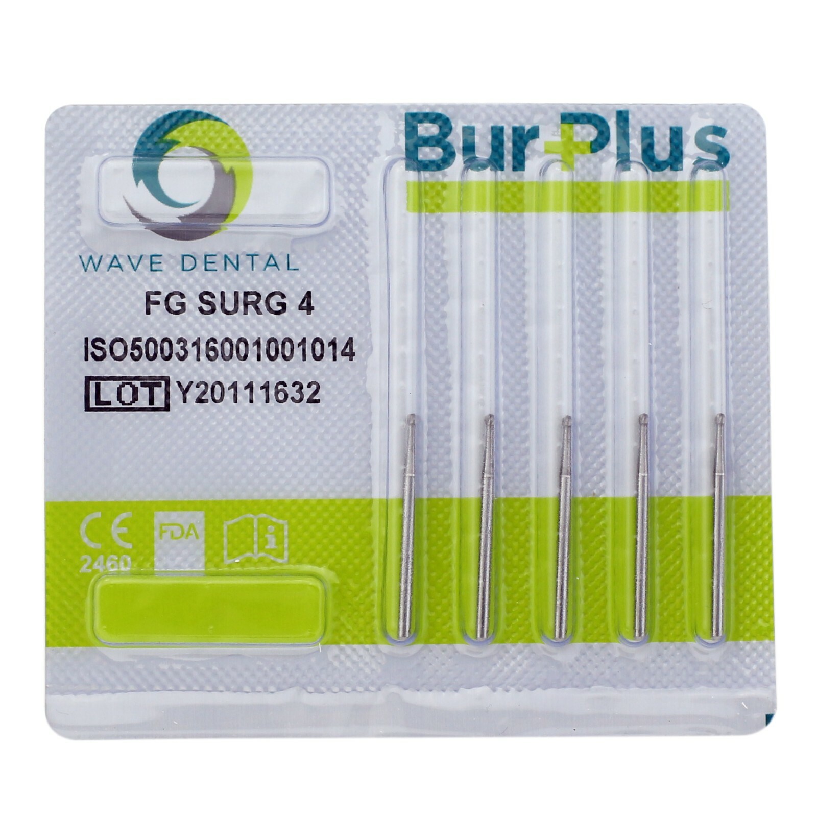 Wave Dental Oral Surgical Bur Tungsten Carbide Round 25mm FG SURG Midwest FGOS