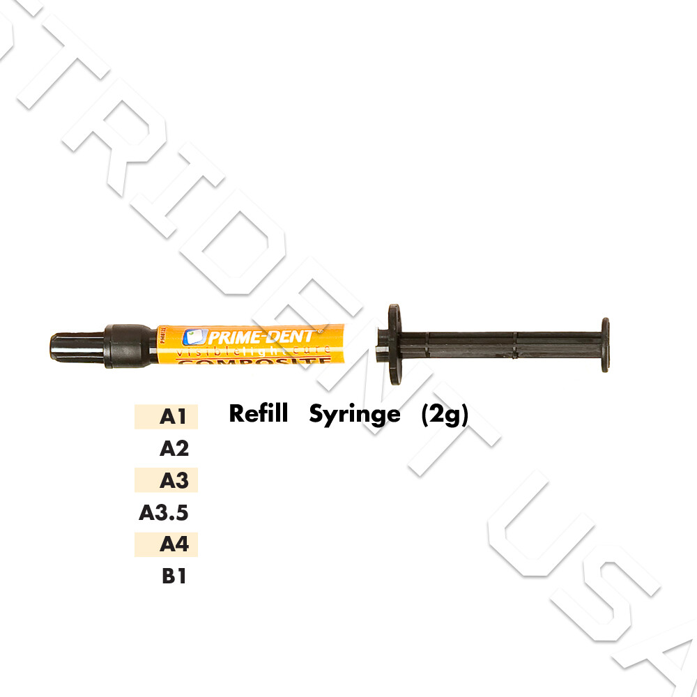 Prime Dent VLC Light Cure Flowable Composite – 2 gram syringe Multiple Shades