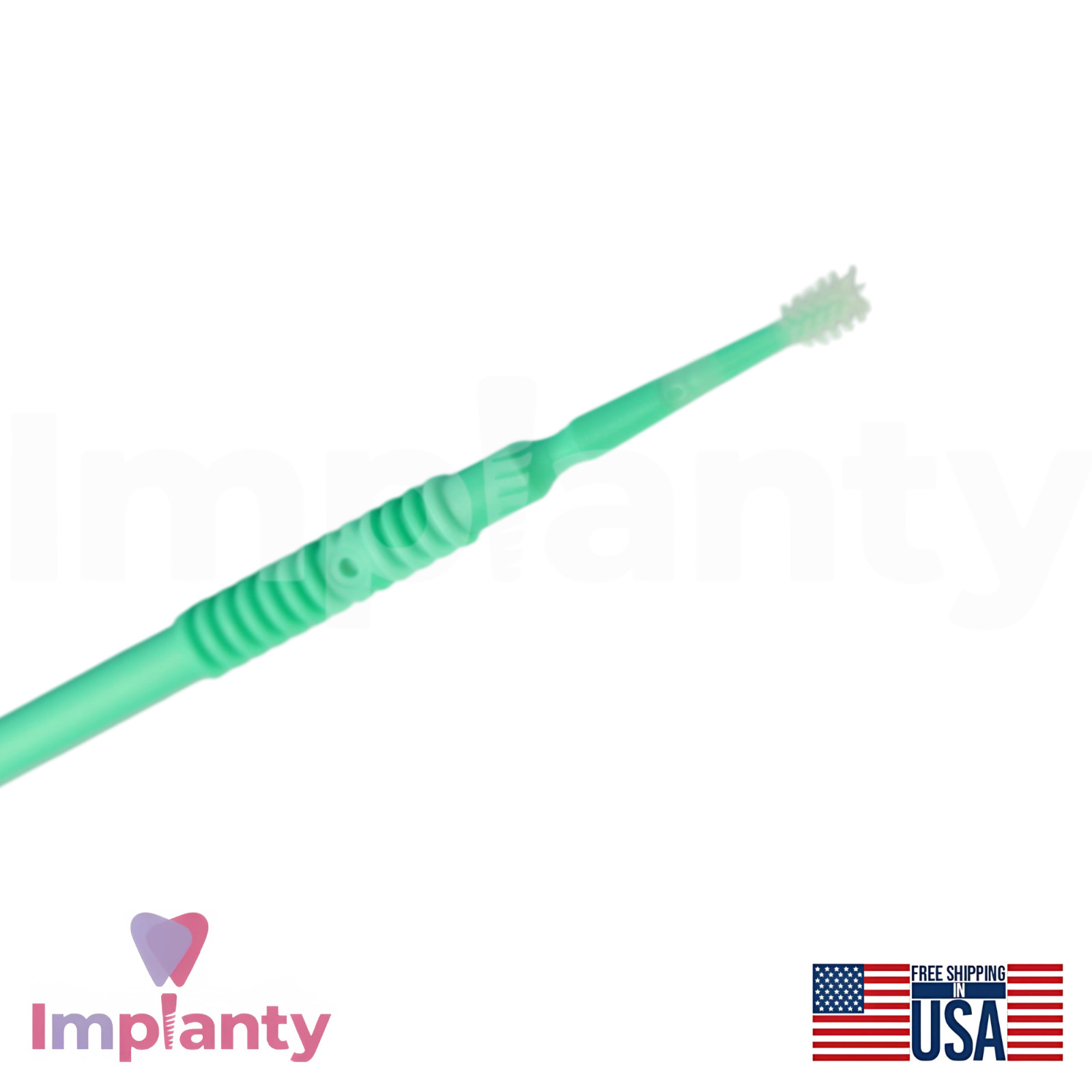 Micro Applicator Flock Free Brushes 50pcs Elastomer Bristles Material Placement