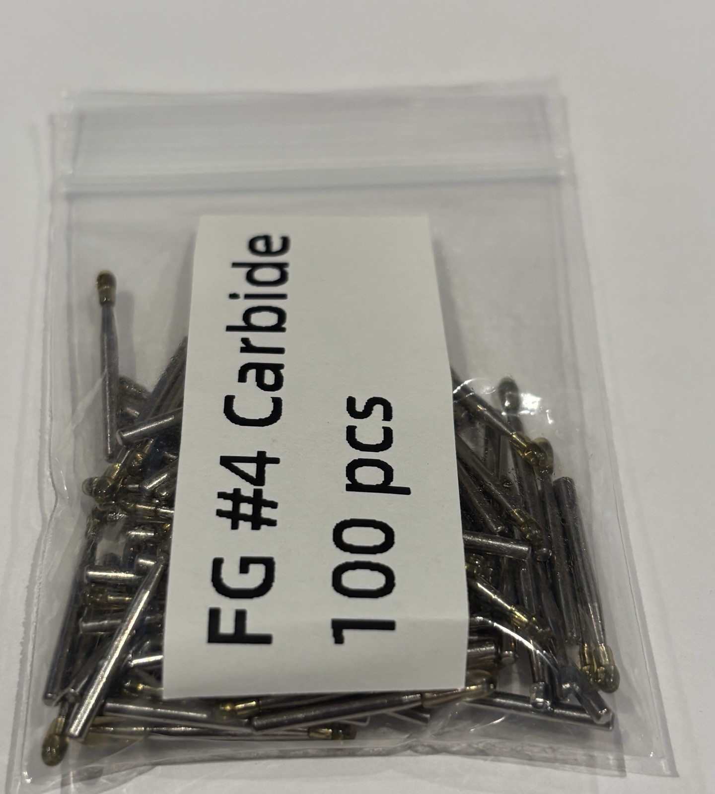 FG#4 Carbide Burs Friction Grip Bulk Pack 100 Pieces