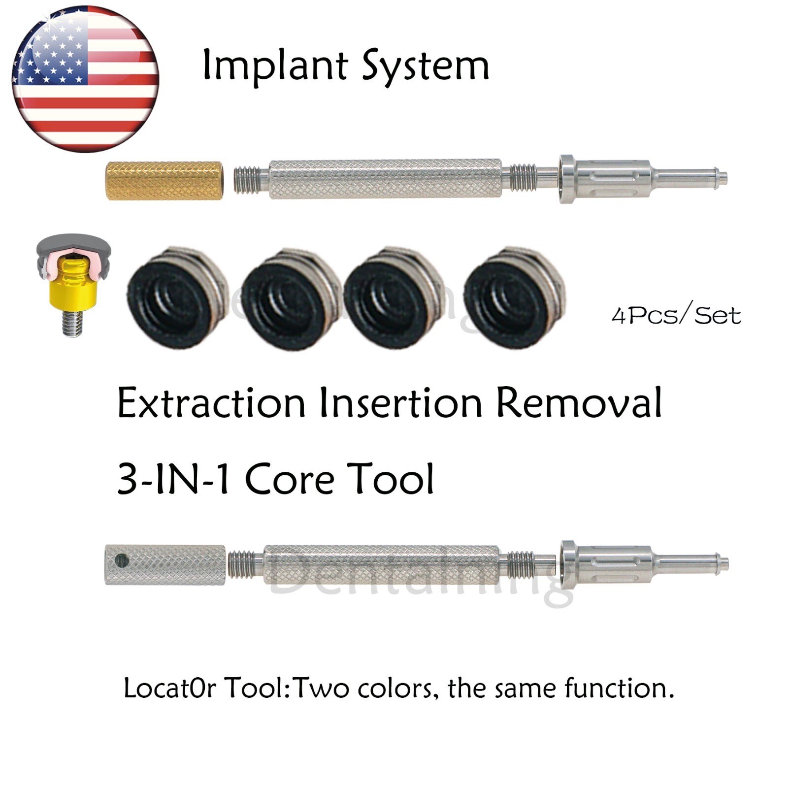 US Dental Overdenture Implant Abutment Locator Sys For Hiossen Regular 3/4/5.0mm