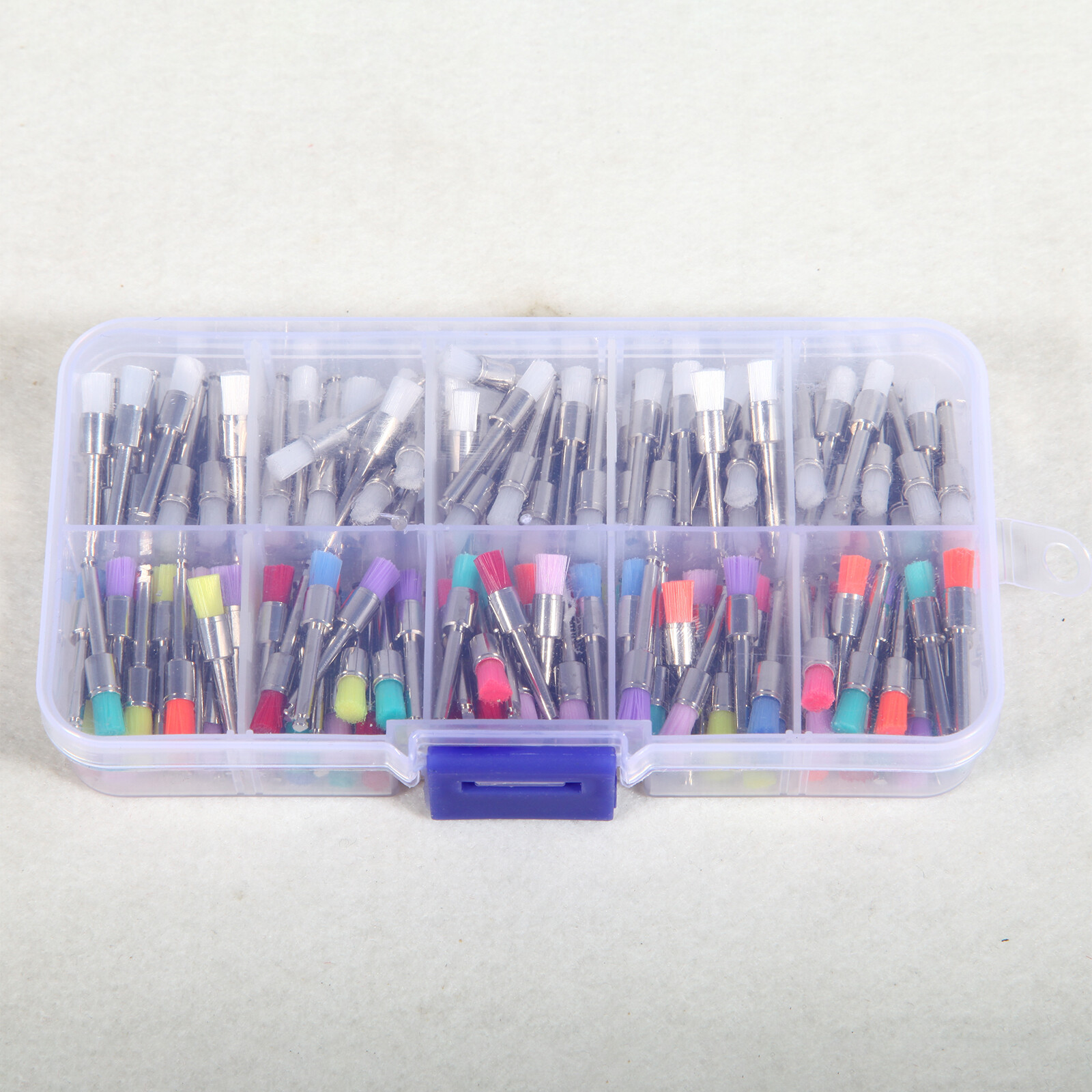 200 PCS Dental Nylon Polishing Flat Latch Polisher Prophy Brush Disposable mixed