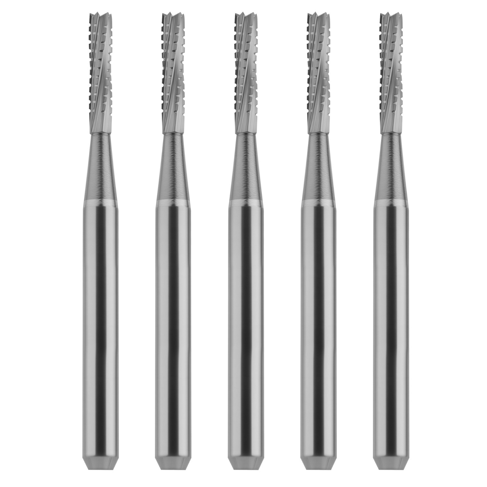 Dental Carbides Tungsten Carbide Bur FG557L Friction Grip Straight Fissure