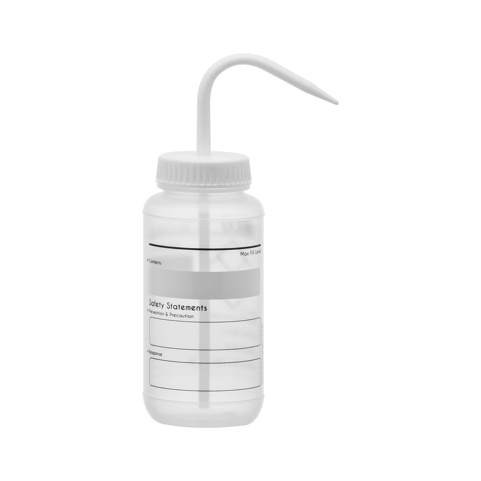 EISCO Chemical Wash Bottle, Blank Labels, 500ml – Wide Mouth, Self Venting, L…