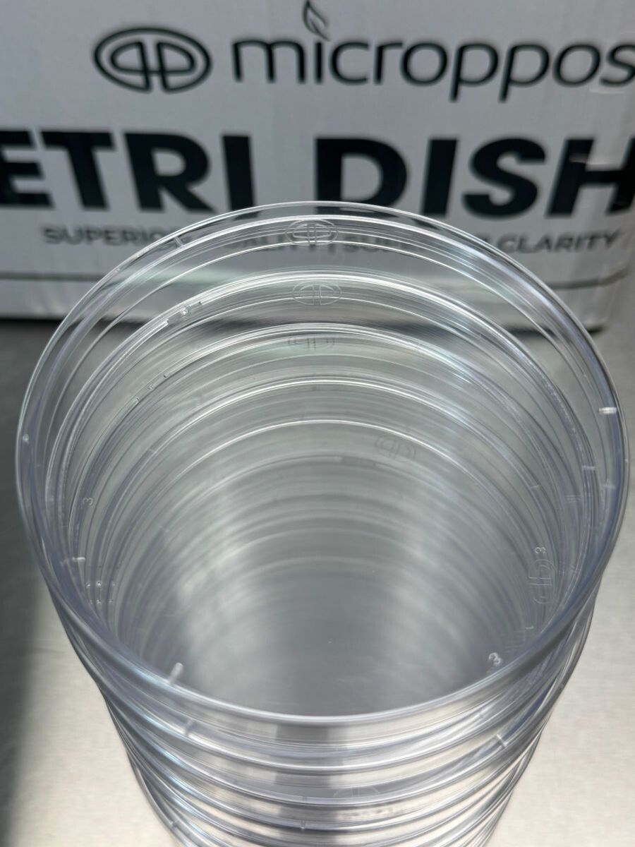 Petri Dishes 90mm x 15mm Plates With Vented Lid, Sterile 500-Pack Case 90 mm