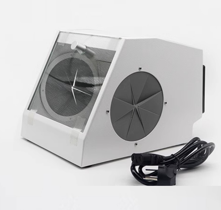 Dental Dust Collector Grinding Polishing Sandblasting Dust Box Sandblaster US/EU