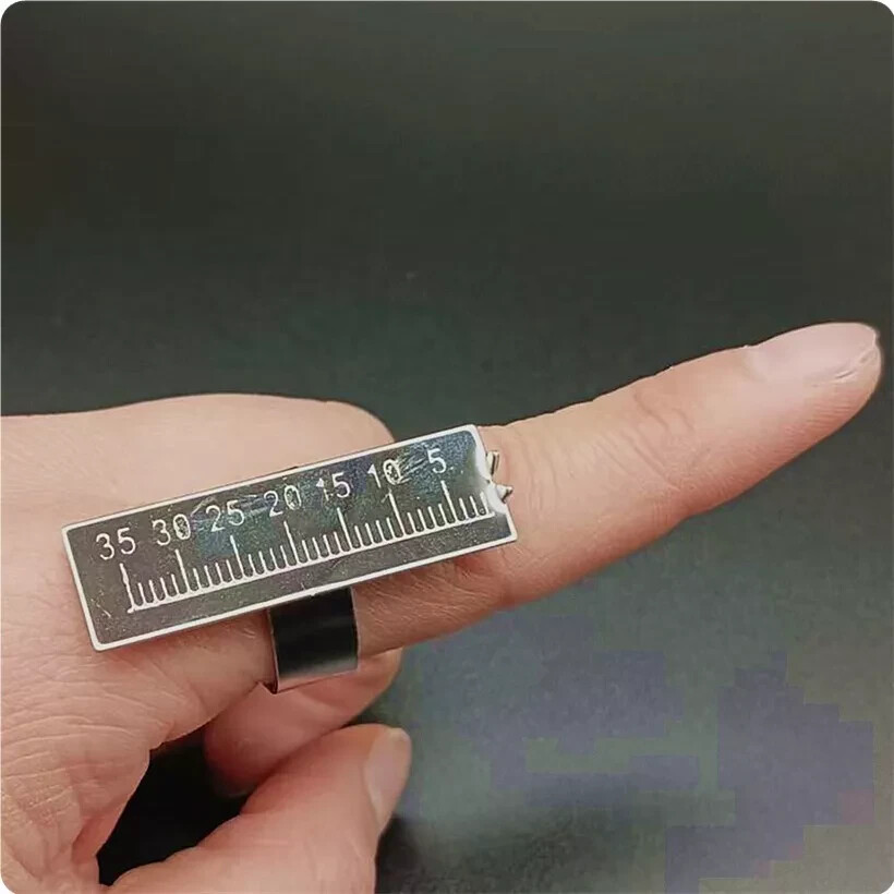 5Pcs Dental instrument Aluminium Alloy Dentistry Ring Ruler Root Canal Measuring