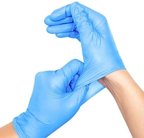 3000pcs Nitrile Exam Gloves Durable Thicken 4mil Non-Latex Powder Free S/M/L/XL