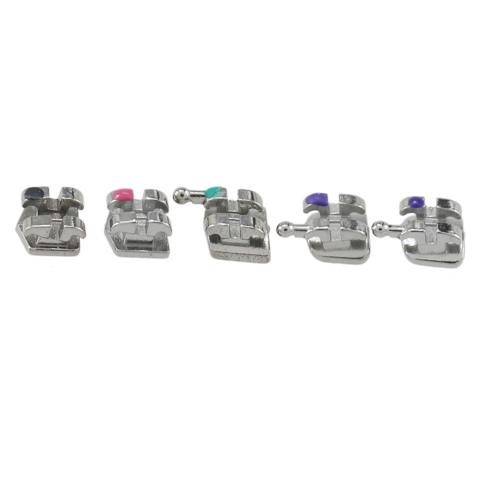 Dental Orthodontic Brackets Metal Roth MBT 018 022 345 Hook Mini Braces MIM Twin