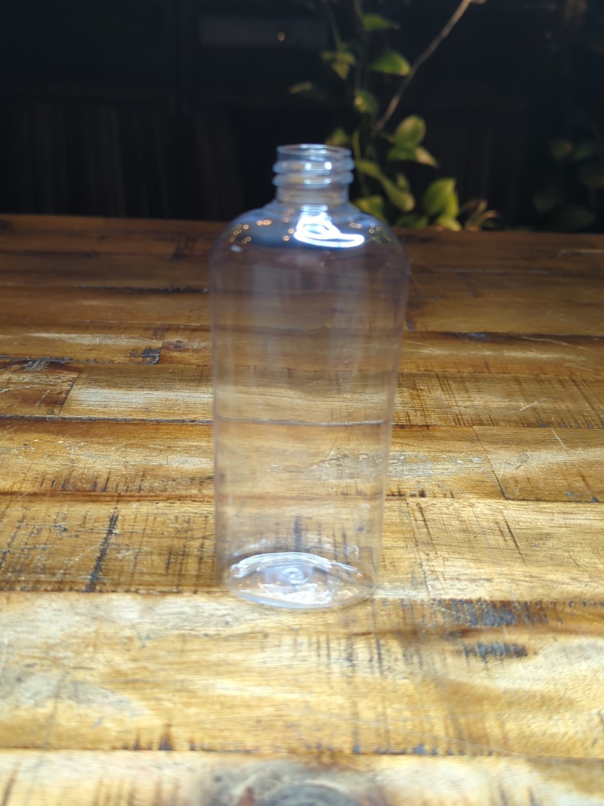 20/410 Clear 4oz O-PET Reverse Tapered Oval Bottle Lot of 10