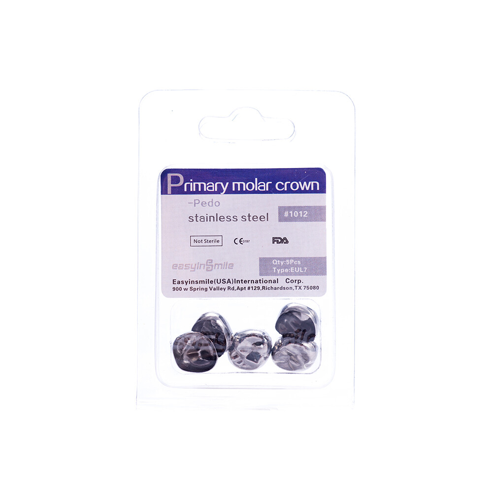 Pediatric Stainless Steel Primary Molar Crowns 5/48/96pc Dental Kids Restoration