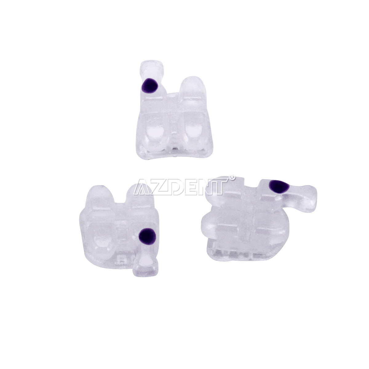 AZDENT Dental Orthodontic Ceramic Brackets Braces Roth/MBT 018/022 Hooks 345