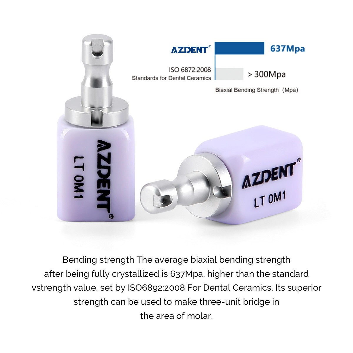 C14 Emax AZDENT Dental Glass Ceramic Lithium Dislicate CAD/CAM Cerec Blocks