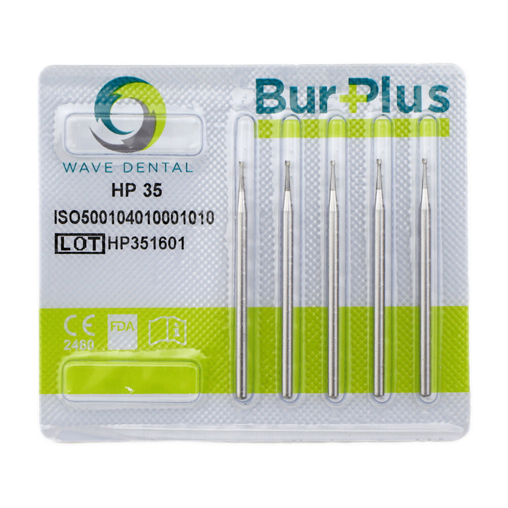 WAVE Dental Carbide Burs Straight Handpiece Bur HP 34 35 37 Inverted Cone 44.5mm