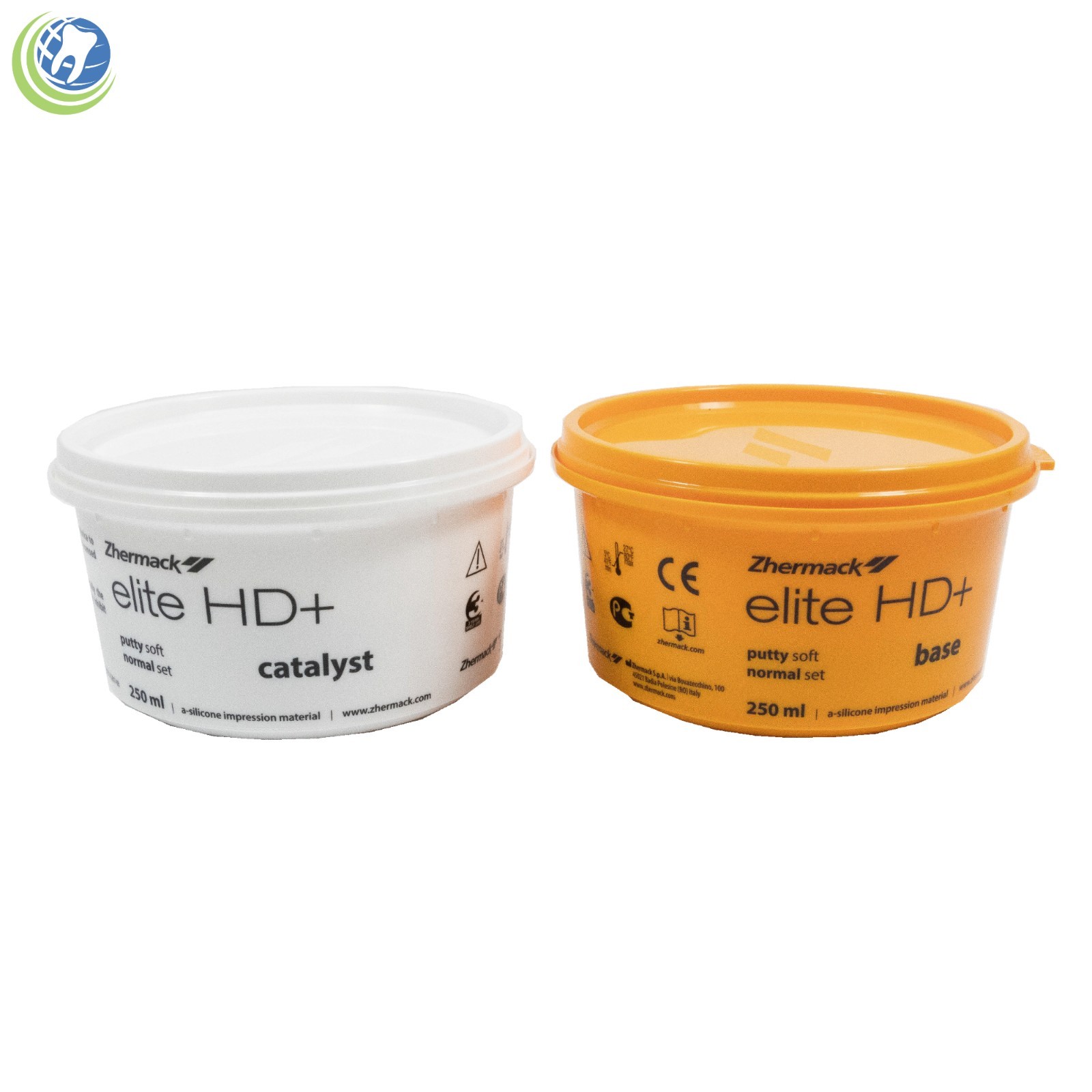 DENTAL IMPRESSION SILICONE PUTTY ELITE HD+ SOFT NORMAL SET 500ML ZHERMACK
