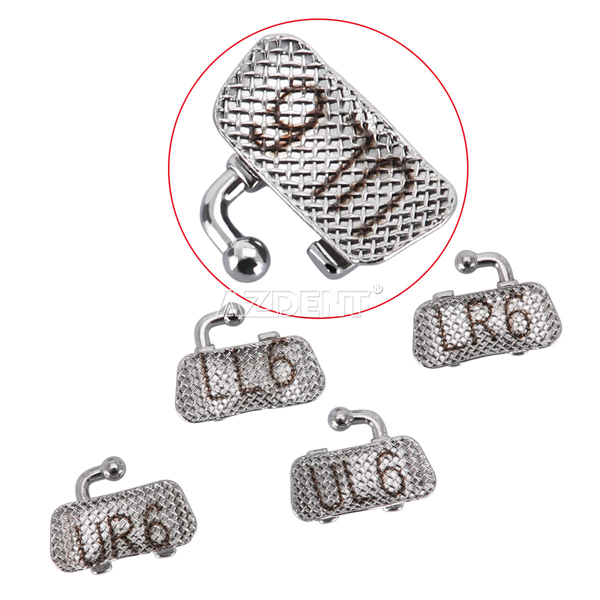AZDENT Dental Orthodontic Buccal Tubes 1st 2nd Molar Roth MBT 022 /018 Bondable