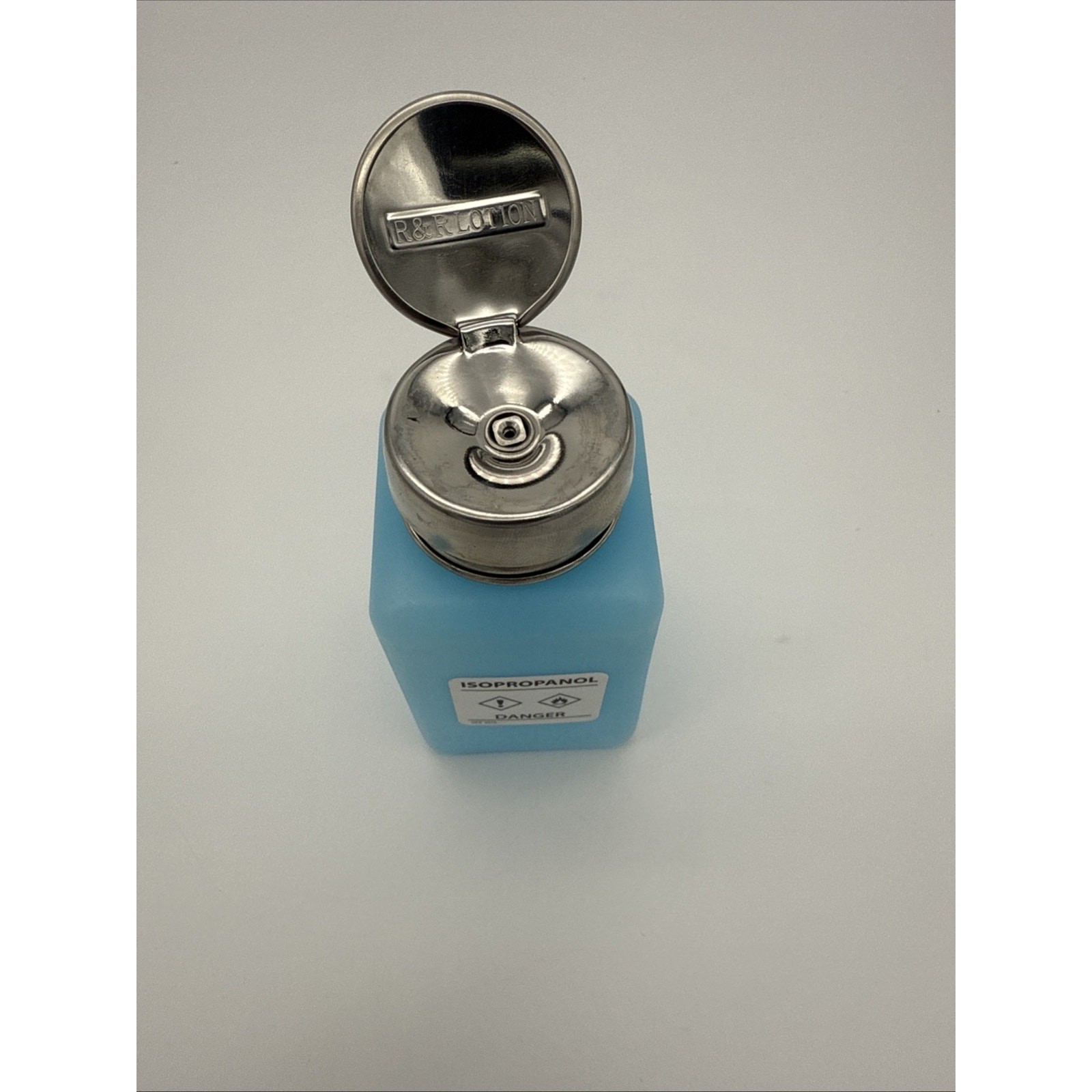 Bottle Dispenser Solvent Static-Dissipative Pump 8fl.oz R&R Lotion Isopropanol