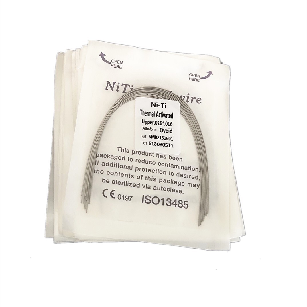 Dental Orthodontic Heat Thermal Activated Niti Rectangular Arch Wires