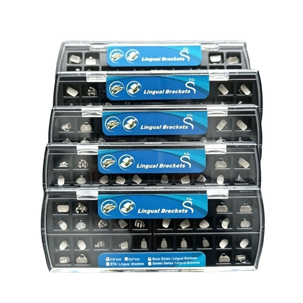28pcs Lingual Brcakets 018 Slot Silver Series / Golden Series / STB Mini Series