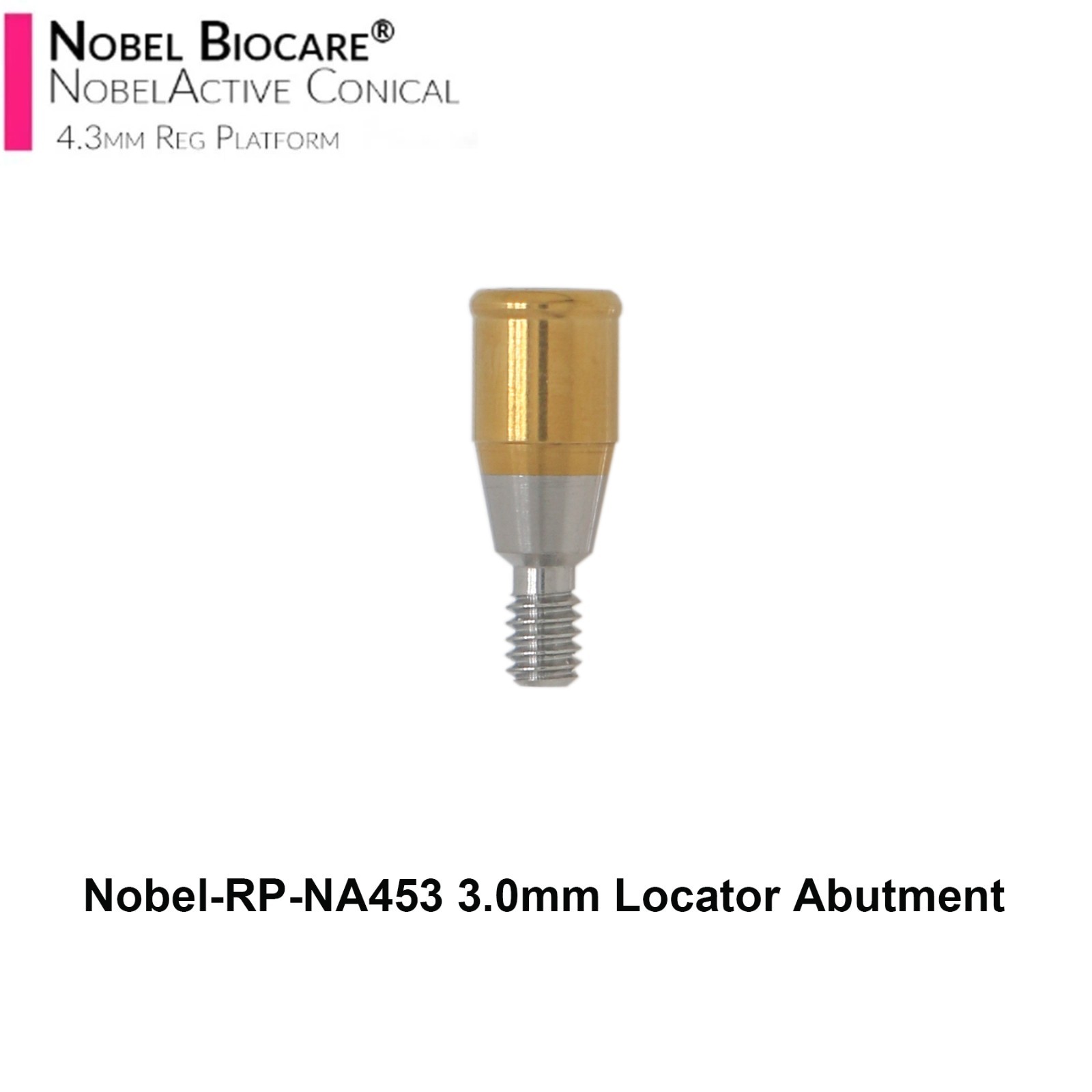 US Locator Abutment NP 3.5mm RP 4.3mm for Nobel Active Conical & Cap Inserts Kit