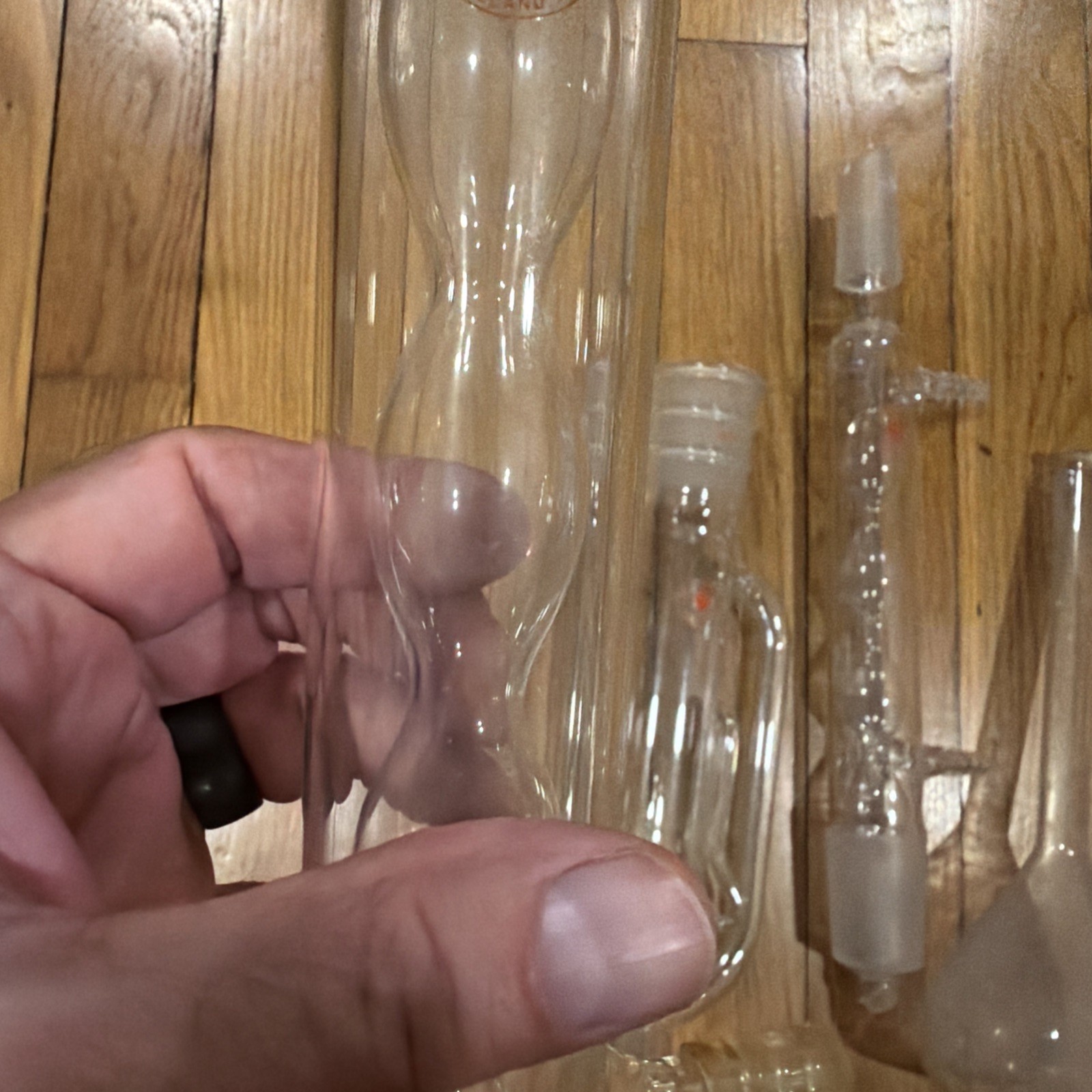 Ace Glass Distillation Extractor Glass Condenser Set 34/45 Laboratory Used