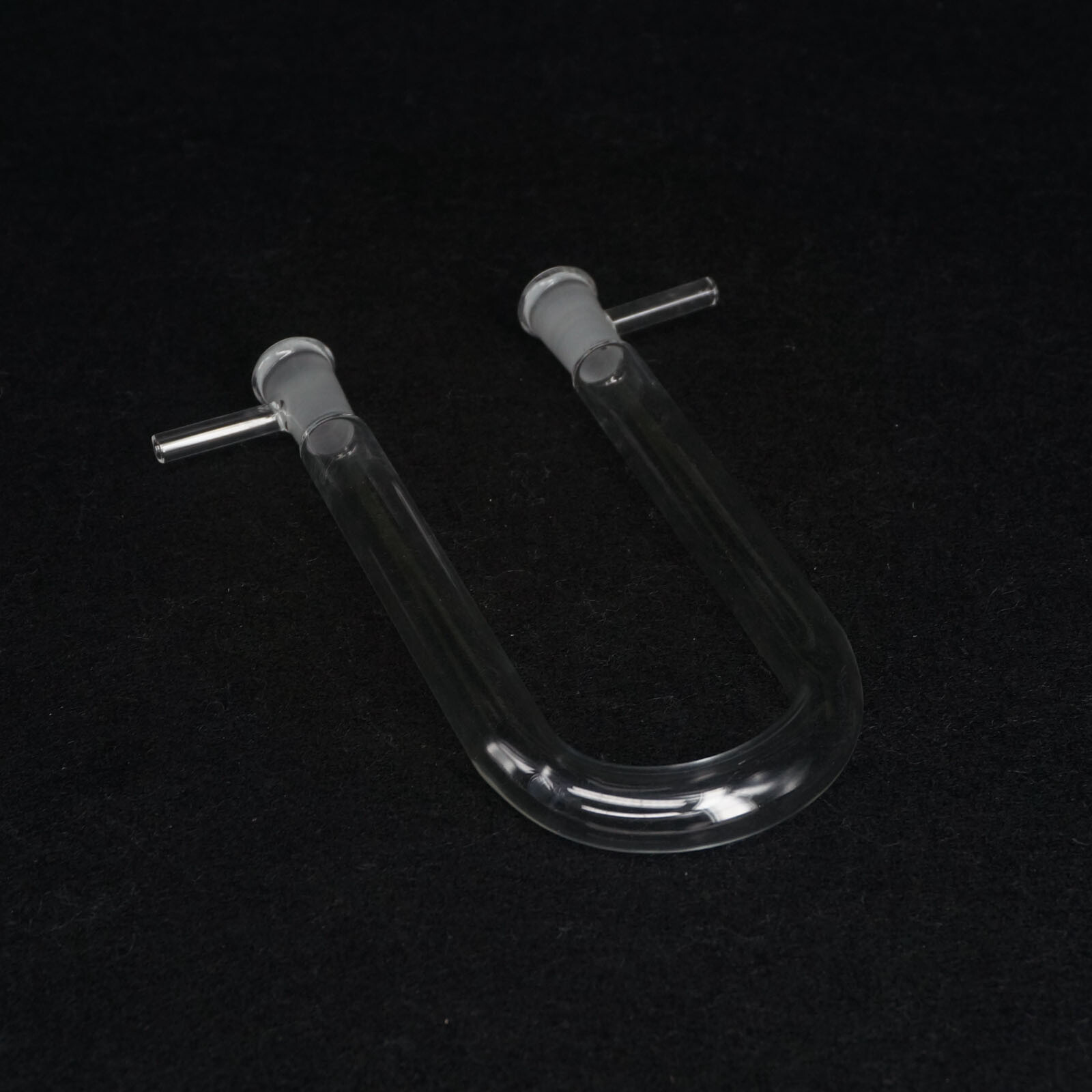 O.D 13/15/18/20mm Drying Glass Tube Adapter U shape With Stopper Side Arm Lab