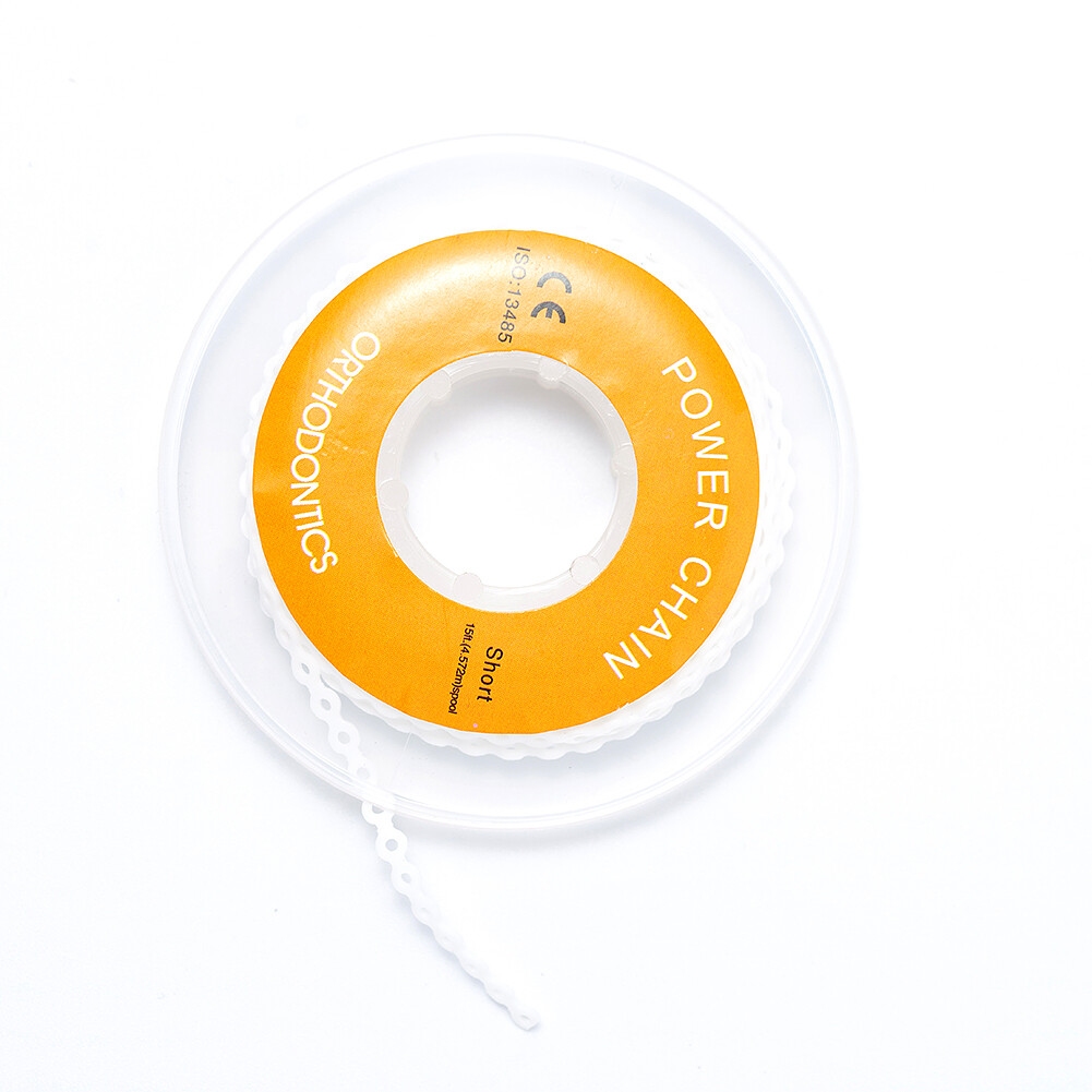 Dental Orthodontic Power Chain Elastic Rubber Bands For Braces Long/Short /Close