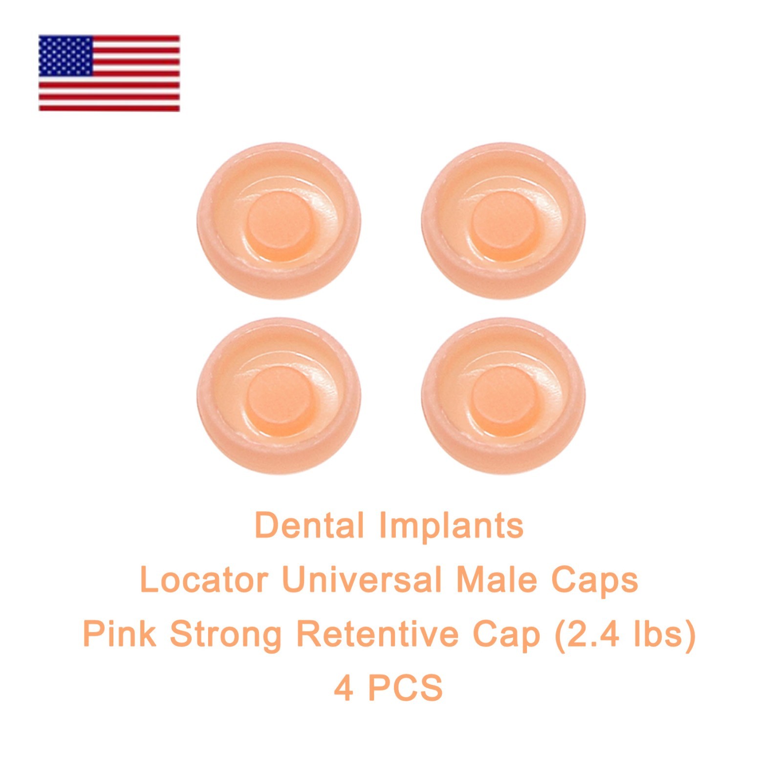 US 5/10Pcs Dental Overdenture Retention Caps for Locator Abutment