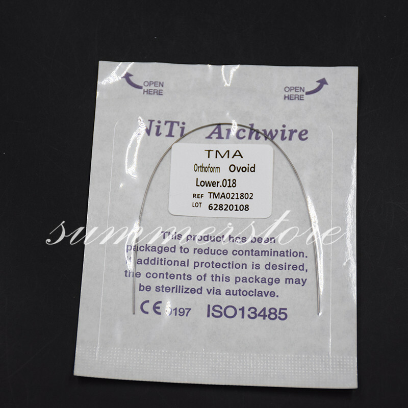 2 Packs Dental Titanium-Molybdenum Alloy TMA Arch Wire Round Upper + Lower