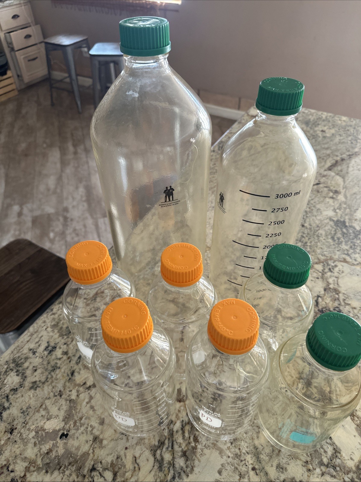 LOT of 8 Chemistry Laboratory Glassware GREAT CONDITION + FAST FREE SHIPPING