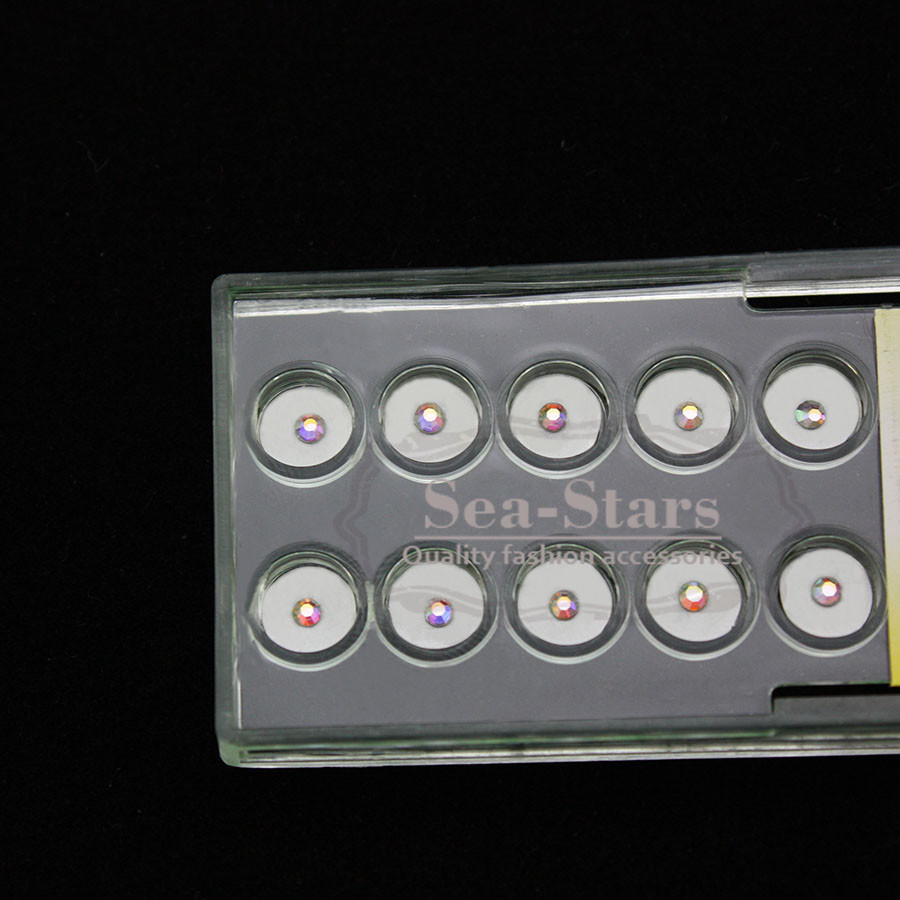 NEW 100 Pcs Dental Crystals On Tooth Sticker Rainbow Assorted Made Curing Sale