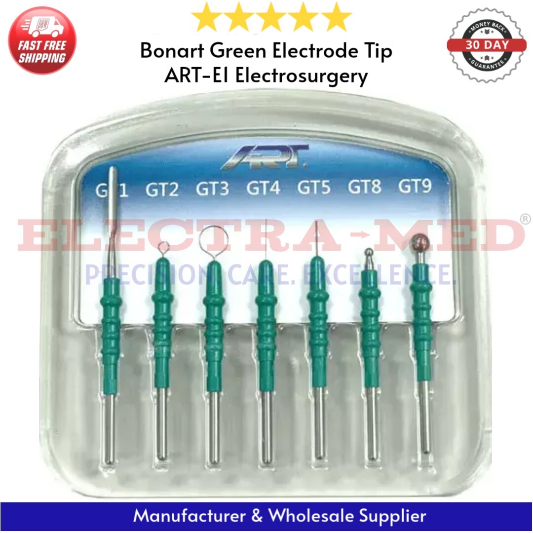 Bonart Green Electrode Tip ART-E1 Electrosurgery GT1 GT2 GT3 GT4 GT5 GT8 GT9 CE